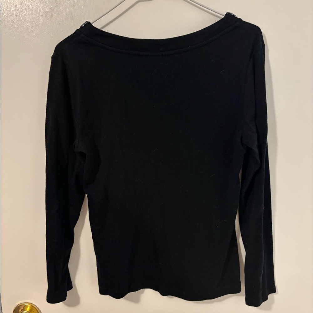 Retro Y2K 90s Butter Mom Quiet Luxury Classy Feminine Glam Long Sleeve Tee - Picture 3 of 3
